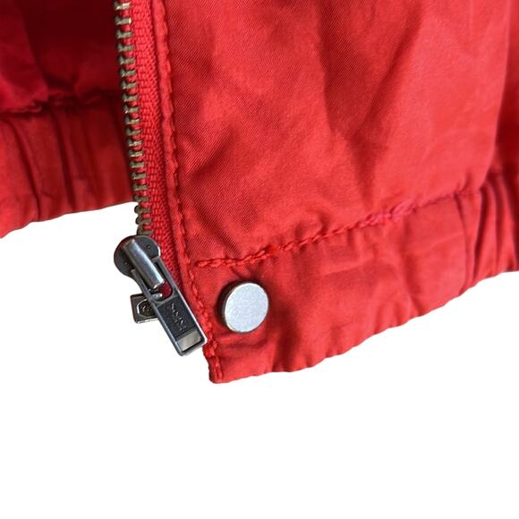 Eileen Fisher Silk Anorak Jacket Red Small INVS7 - Picture 5 of 12